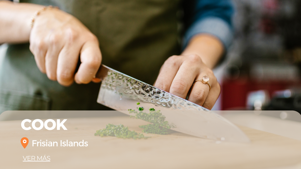 Vacante trabajo de cocinero en las islas Frisias